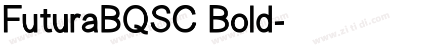 FuturaBQSC Bold字体转换